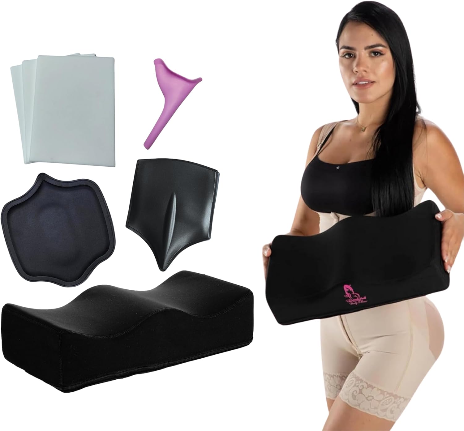 BBL Pillow + Compression Kit | 6-Piece Recovery Bundle with Boards & Lipo Foam 