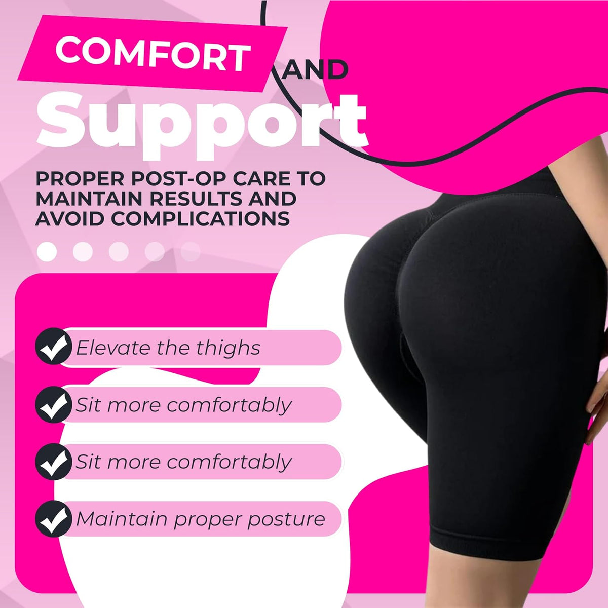 BBL Pillow + Compression Kit | 6-Piece Recovery Bundle with Boards & Lipo Foam 
