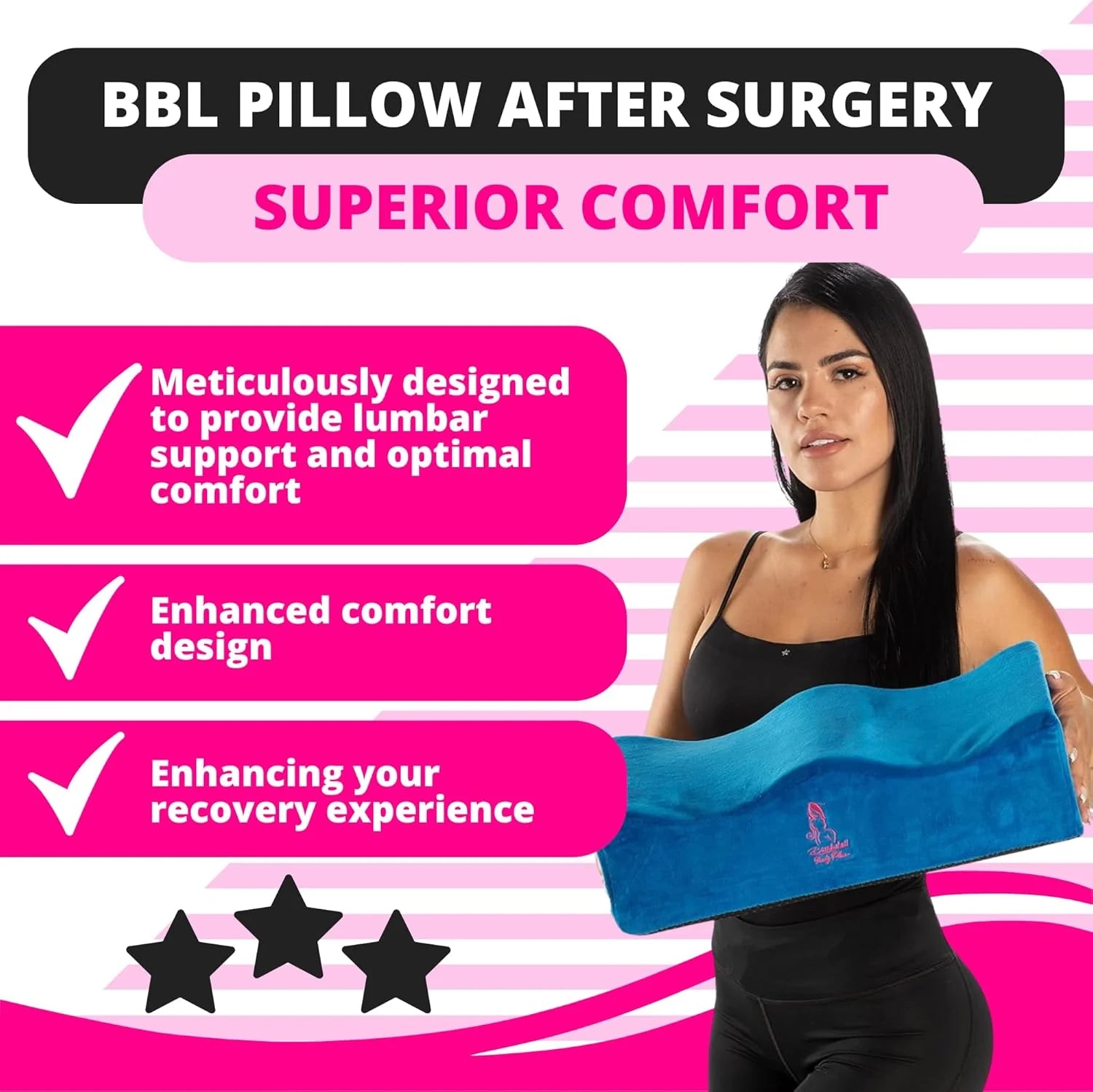 BBL_Pillow_for_Sitting_Post-Surgery_Recovery_Cushion_Travel_Bag 