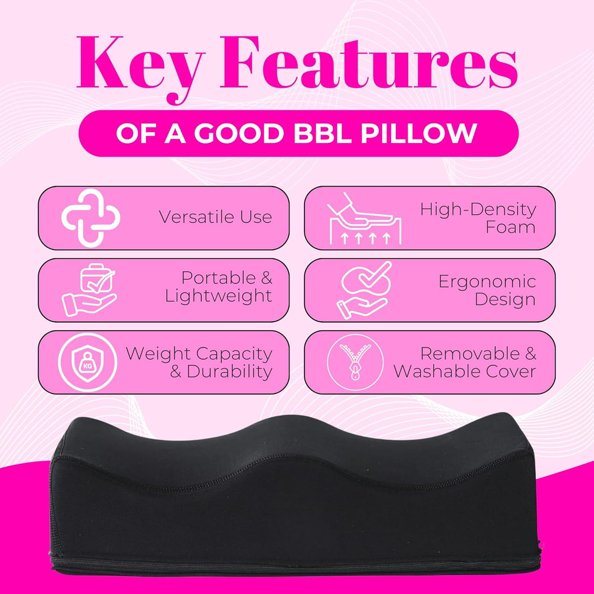 booty pillow kit Black