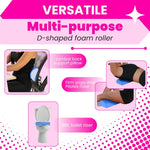 BBL Toilet Seat Riser Blue In Use – D-Shaped Post-Surgery Toilet Cushion for BBL Recovery 