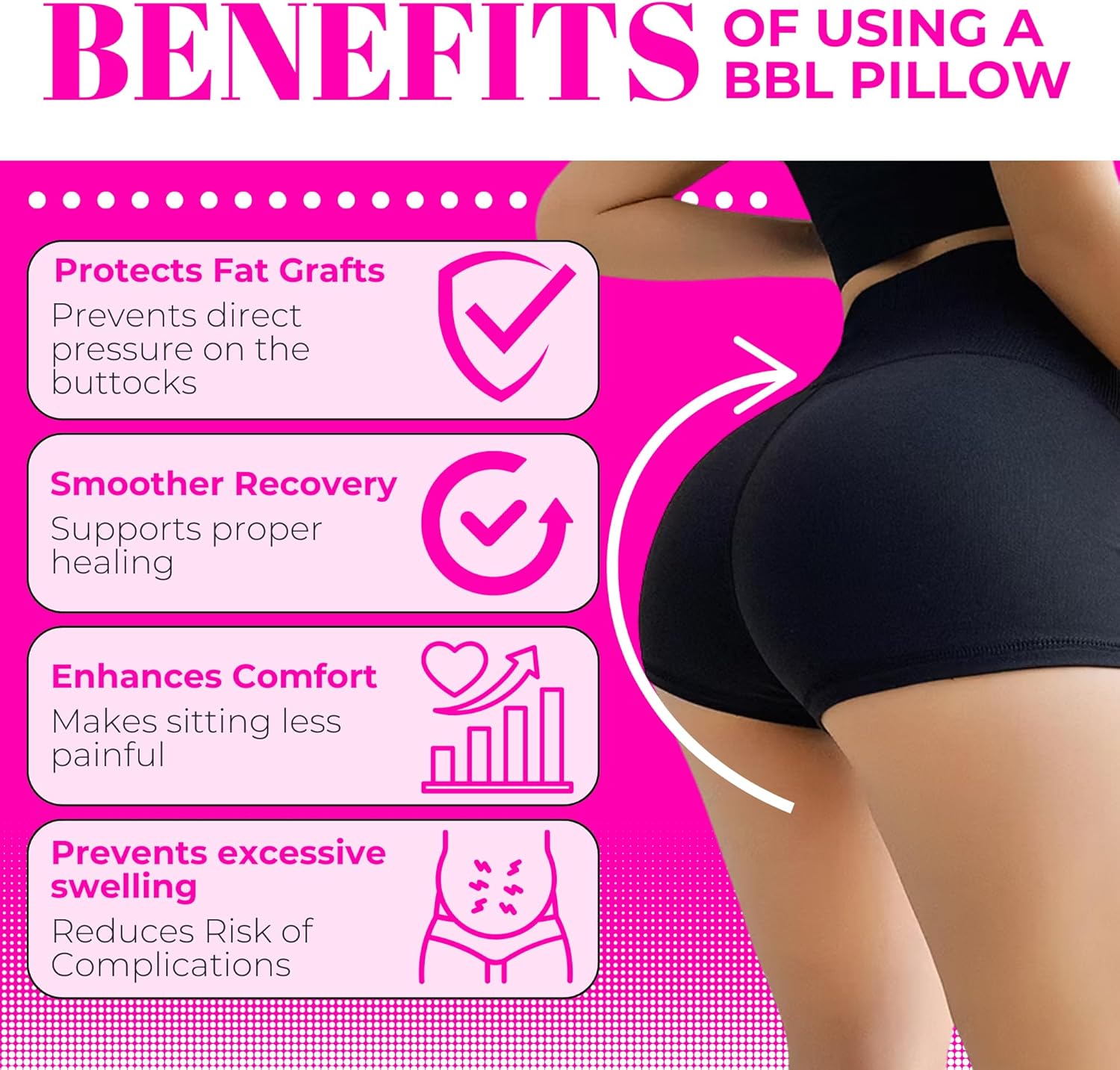 bbl butt pillow kit Black