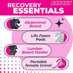 Recovery Essentials Kit – Abdominal Board Lipo Foam Pads Lumbar Board Molder Portable Female Urinal Post-Surgery