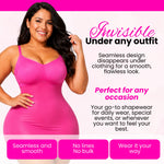 Triple-breasted shapewear with adjustable 3-row front hook-and-eye closure for custom fit and easy wear