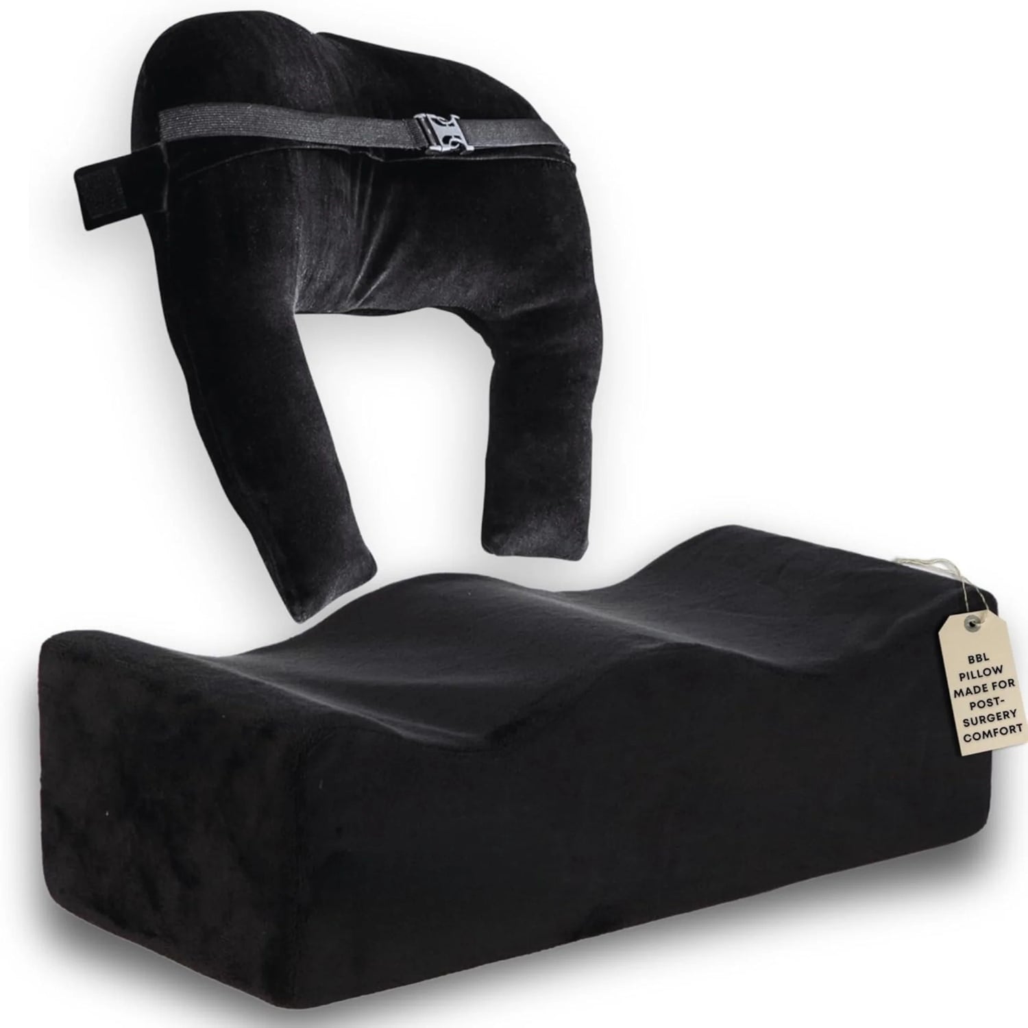 BBL Pillow with Back Support Cushion | Patented BBL Recovery Set