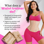 Women's waist trainer corset faja size guide – postpartum belly band body shaper