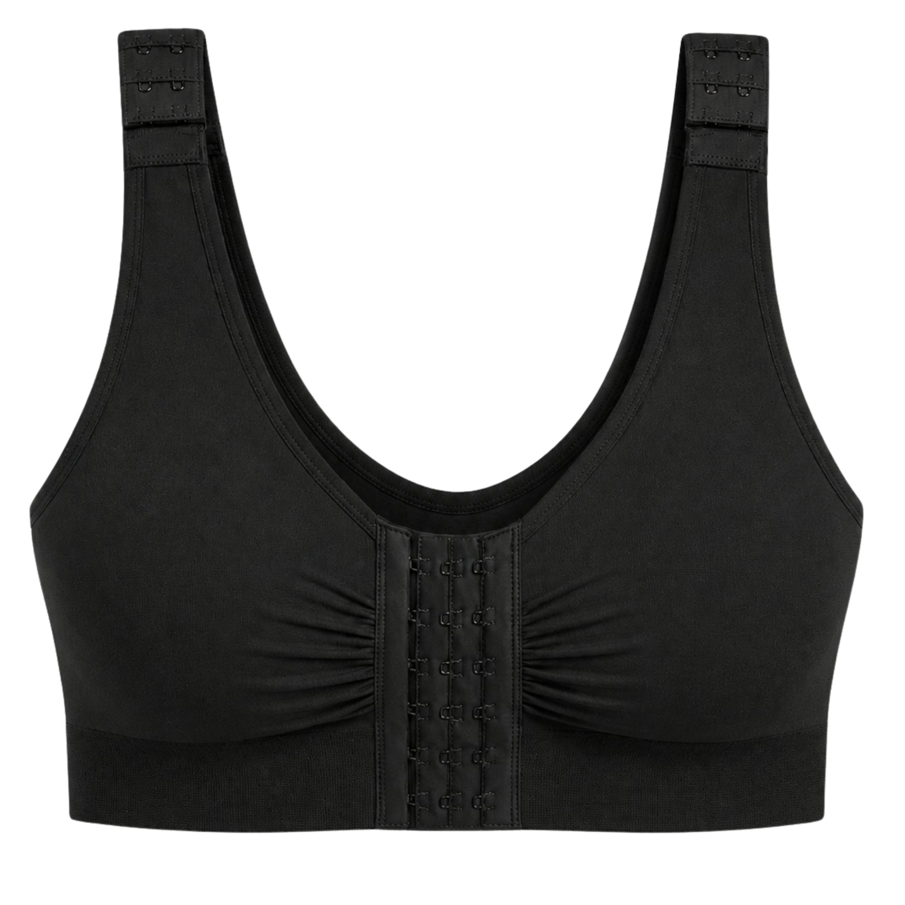 Beige compression bra garment on a white background