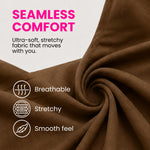 Women's seamless V-neck tummy control bodysuit shapewear — fabric 